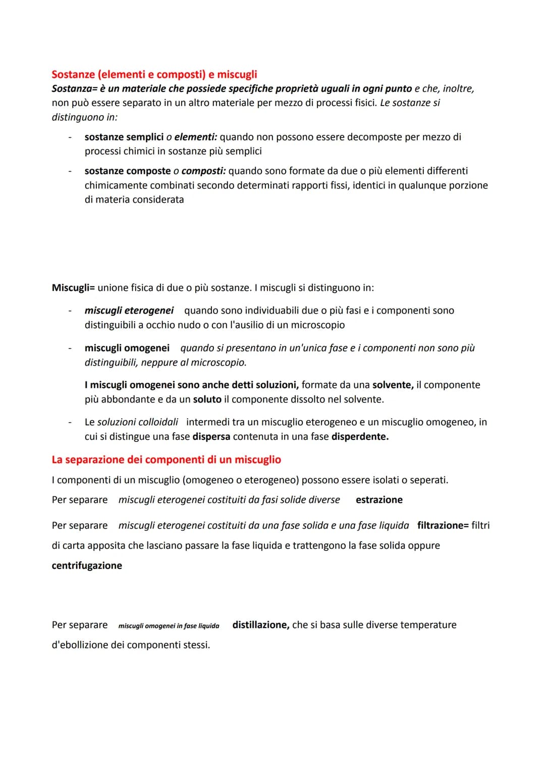 Caratteristiche generali della materia
Materia= tutto ciò che occupa uno spazio.
Massa di un corpo (M)= quantità di materia in kg.
Proprietà