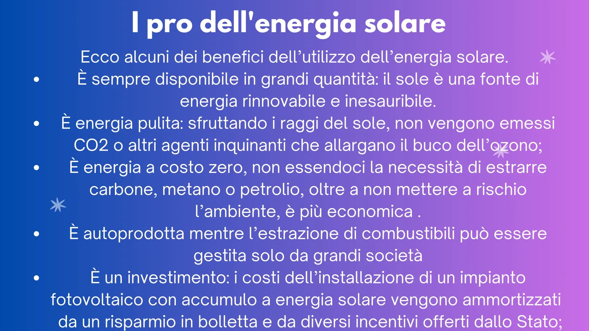 By Fiorenzo Alessia
L'energia solare cos è il sole
Il sole è la stella del sistema
solare, costituita da materia
gassosa che emana luce e ca