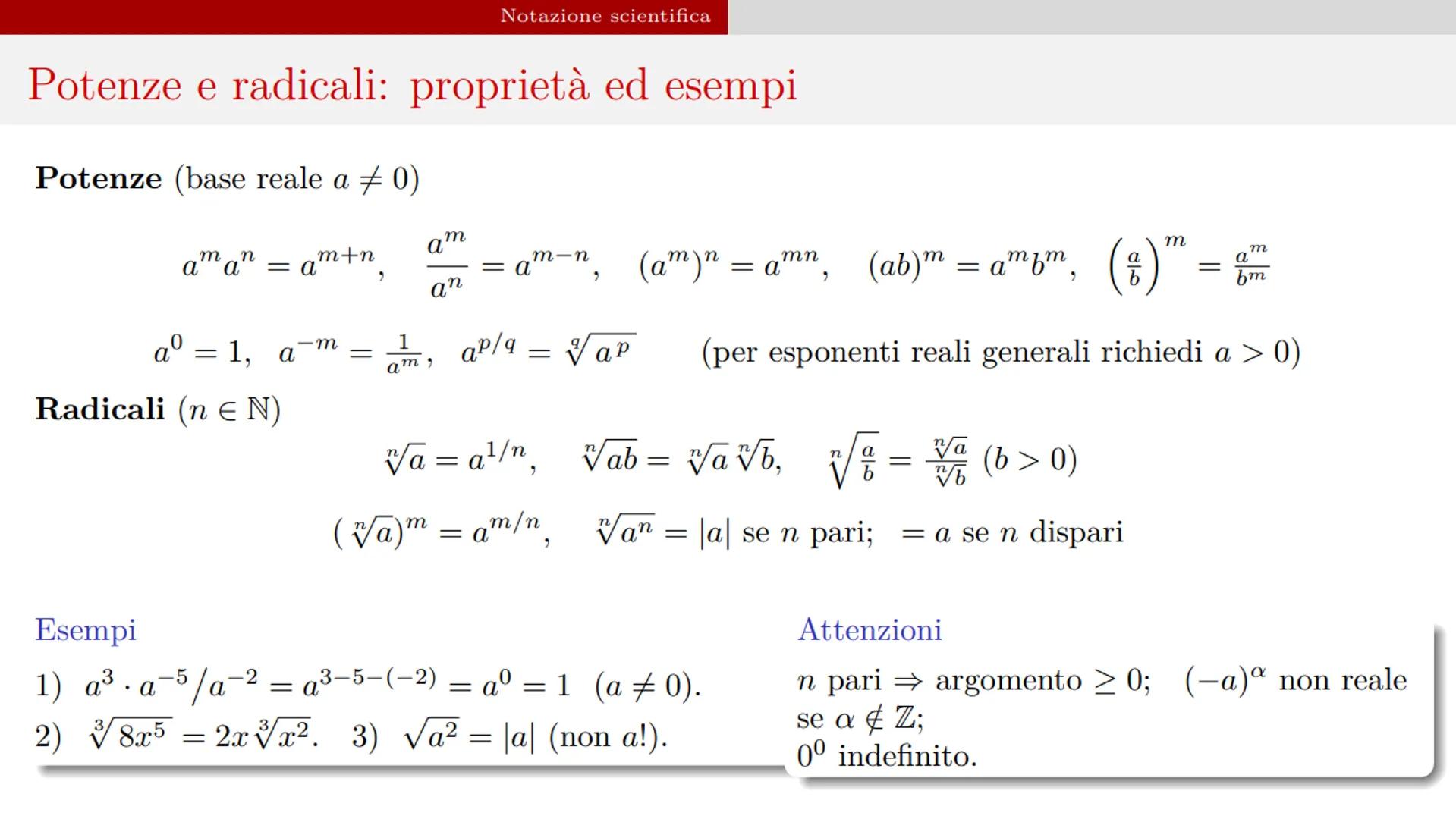 Indice
1 Notazione scientifica
2 Grandezze fisiche, dimensione, misura ed unità di
misura
3 Standard di misura SI
4 Sistema Internazionale e
