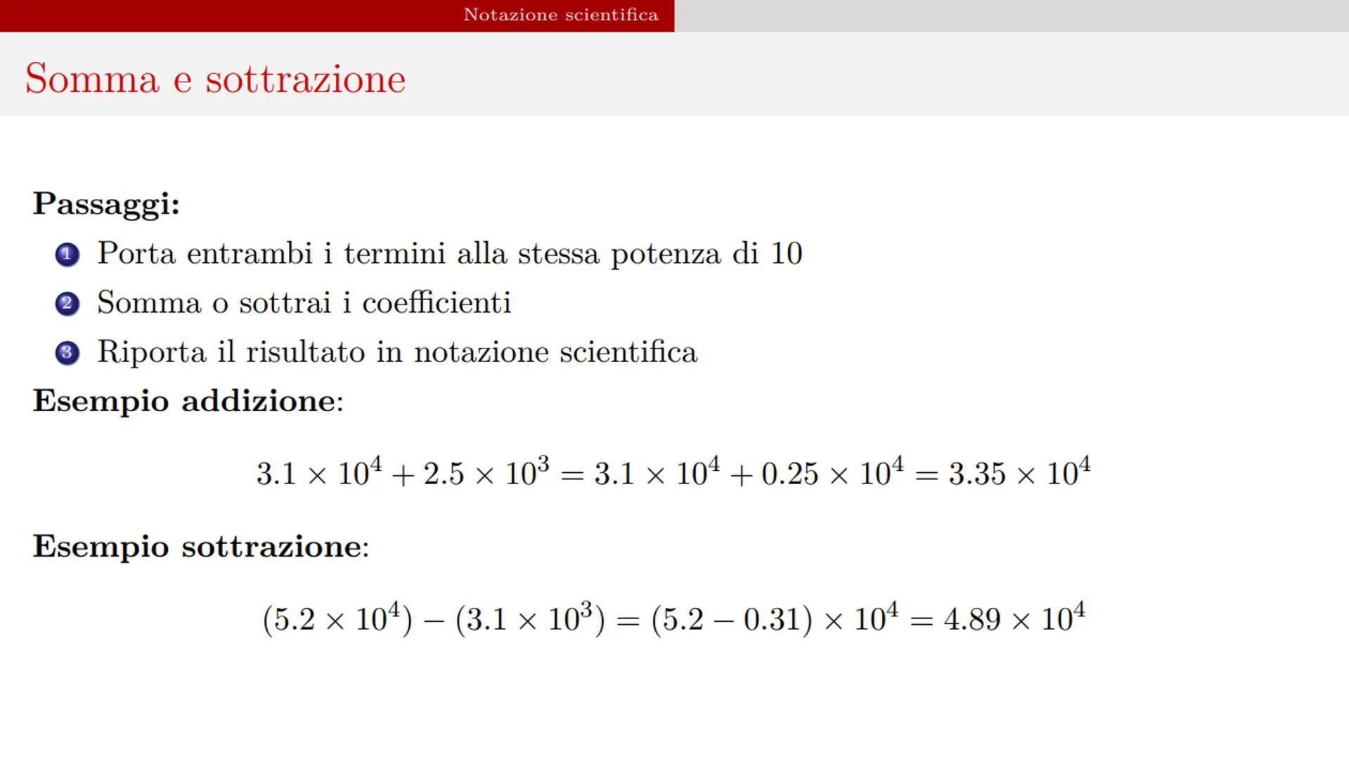 Indice
1 Notazione scientifica
2 Grandezze fisiche, dimensione, misura ed unità di
misura
3 Standard di misura SI
4 Sistema Internazionale e