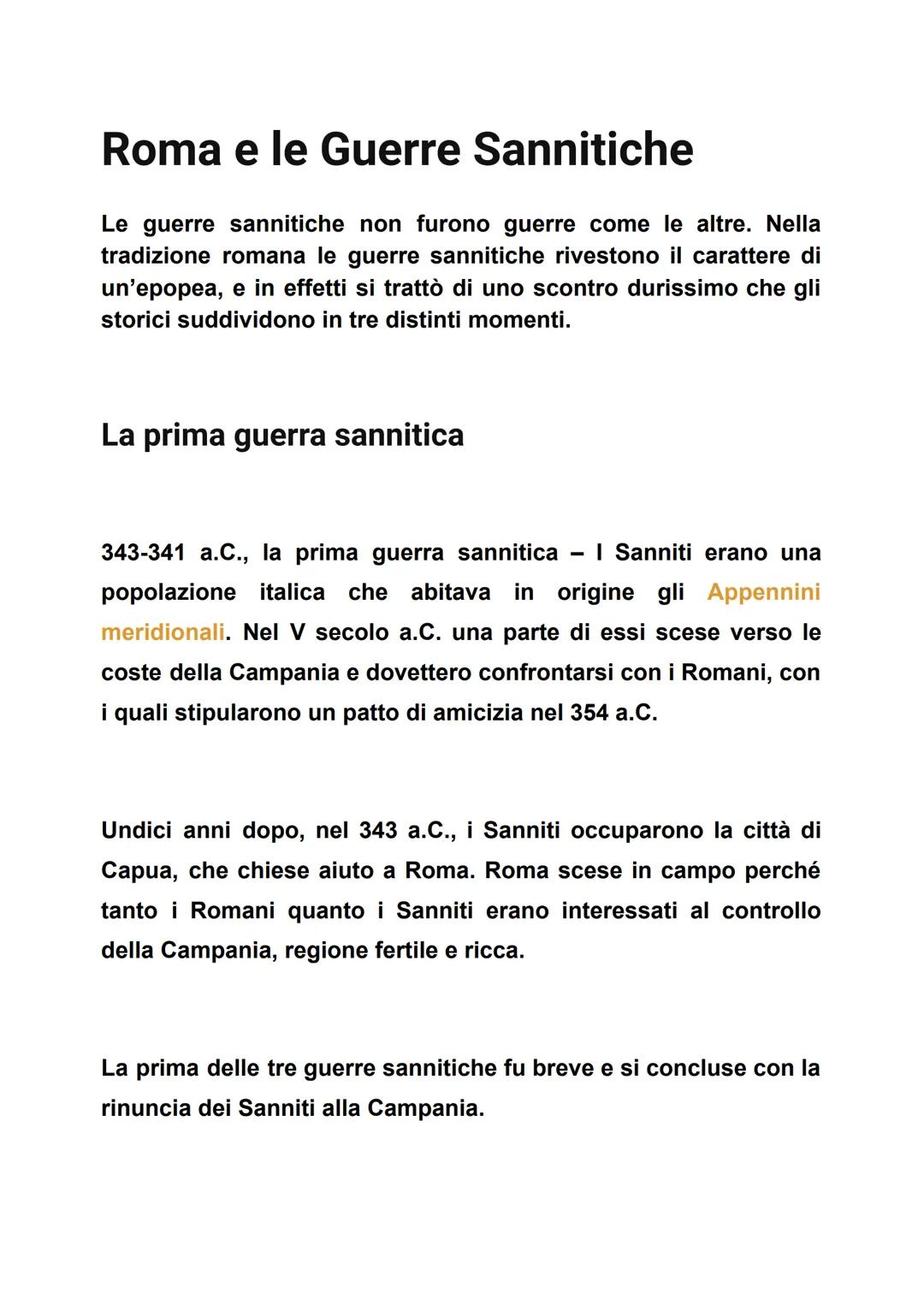 Le Guerre Sannitiche: Il Conflitto di Roma