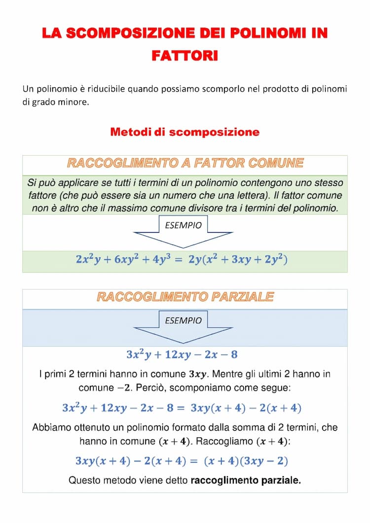 Know La scomposizione di polinomi in fattori irriducibili  thumbnail
