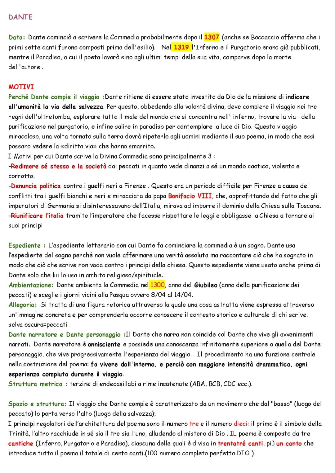 DANTE DIVINA COMMEDIA  e riassunto 1 5 6 26 CANTO 