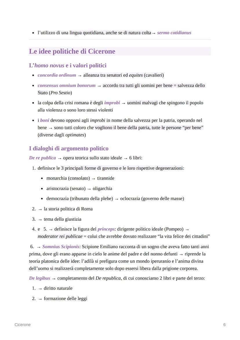 Cicerone
La vita
La formazione e gli inizi della carriera
• Cicerone nacque ad Arpino (odierna Frosinone) nel 106 a.C., da una ricca famigli
