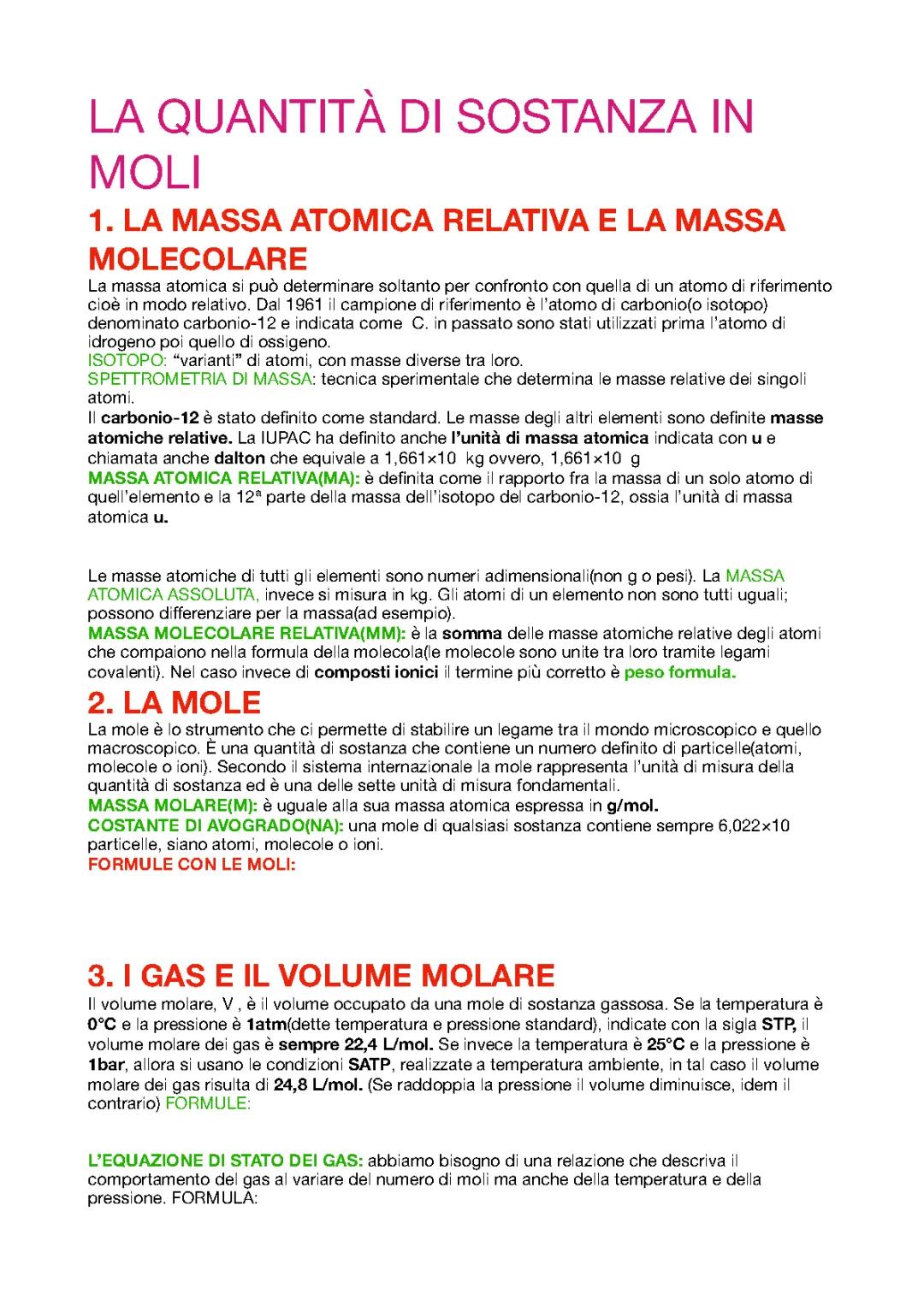 La Mole e le Sue Proprietà