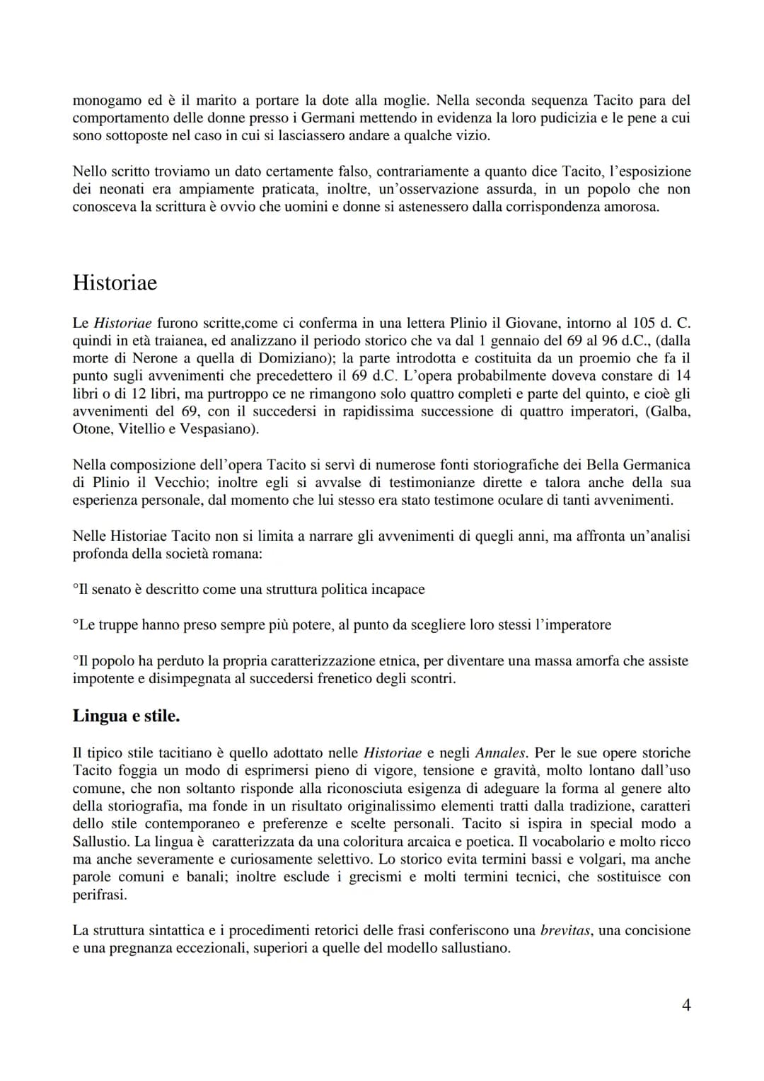 TACITO
Note sull'autore
La vita e la carriera politica. Publio Cornelio Tacito viene considerato comunemente il più grande
tra gli storici l