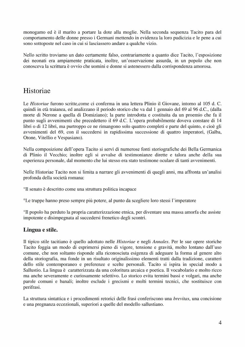TACITO
Note sull'autore
La vita e la carriera politica. Publio Cornelio Tacito viene considerato comunemente il più grande
tra gli storici l