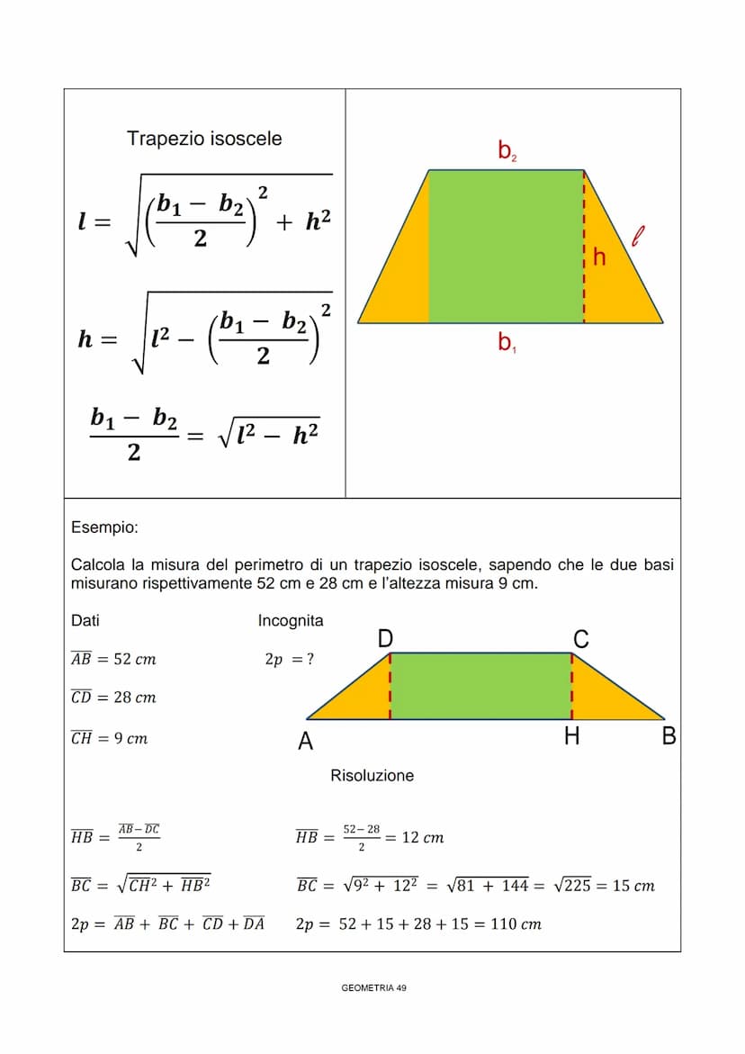 Enunciato
In un triangolo rettangolo il quadrato
costruito sull'ipotenusa è equivalente
alla somma dei quadrati costruiti sui
cateti
TEOREMA