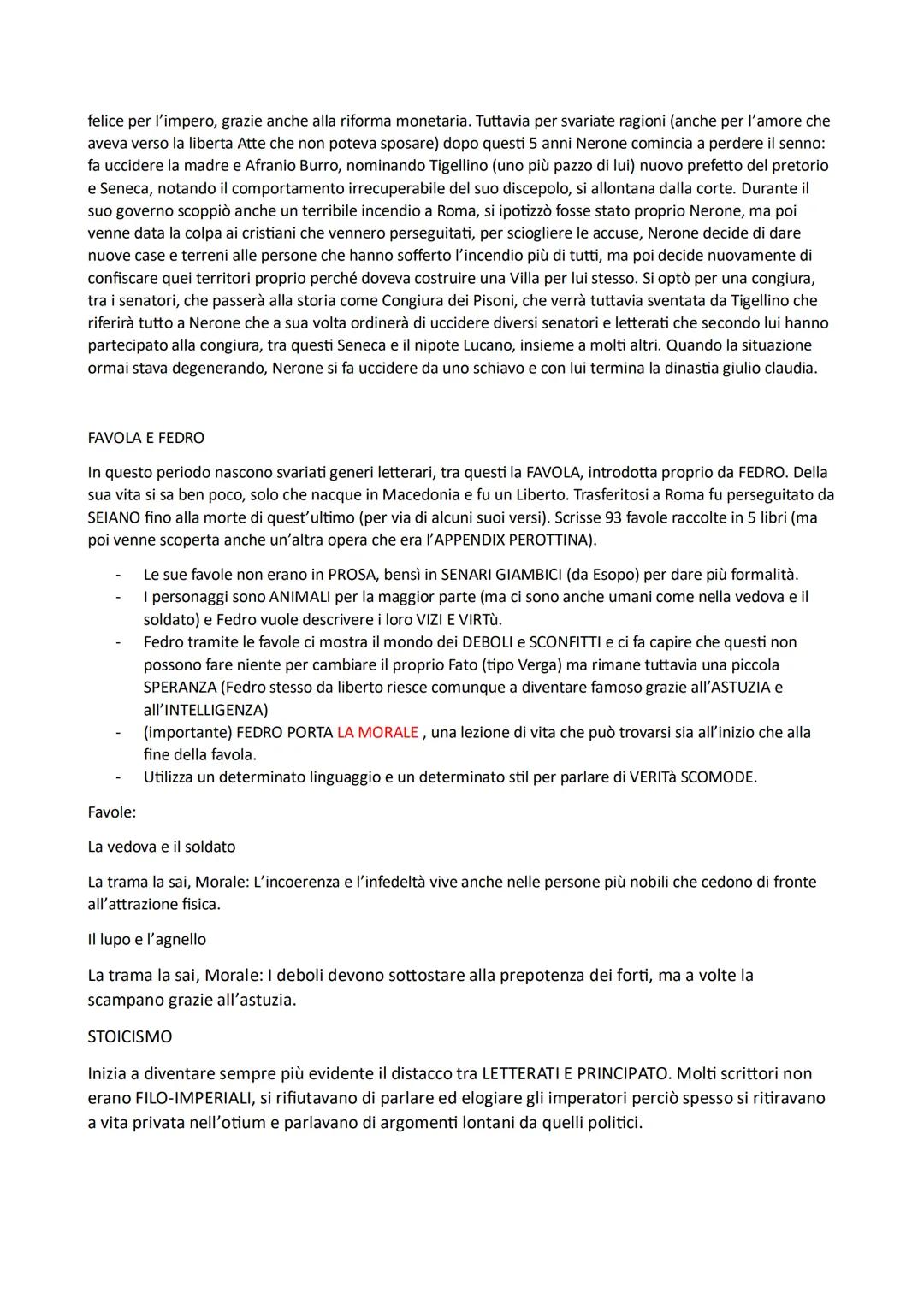 DINASTIA GIULIO CLAUDIA
(stoicismo, Seneca e Lucano)
Periodo storico
Augusto muore nel 14 e gli successe Tiberio, il quale sancisce l'inizio