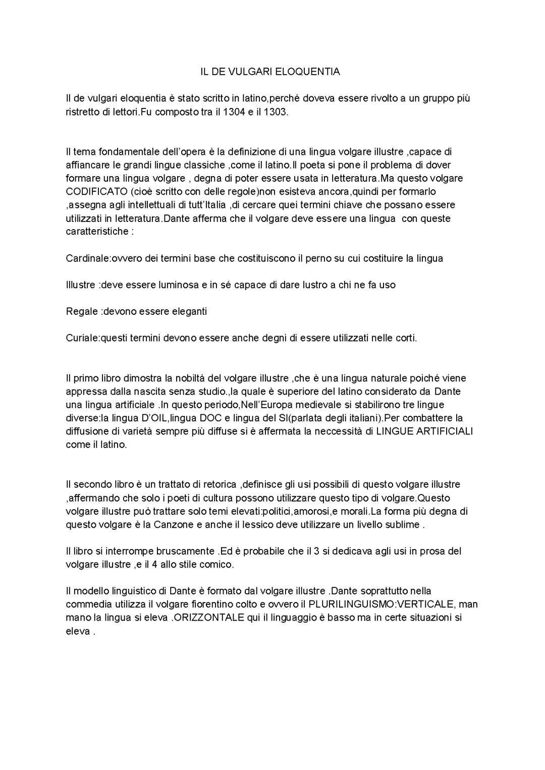 IL DE VULGARI ELOQUENTIA: Una Guida al Linguaggio