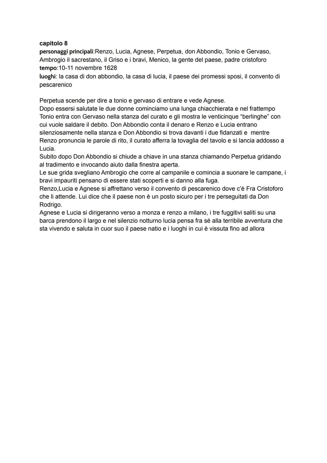 capitolo 4
personaggi principali: padre cristoforo, il servo cristoforo, un nobile, folla, frati cappuccini
tempo: 9 novembre 1628
luoghi: l