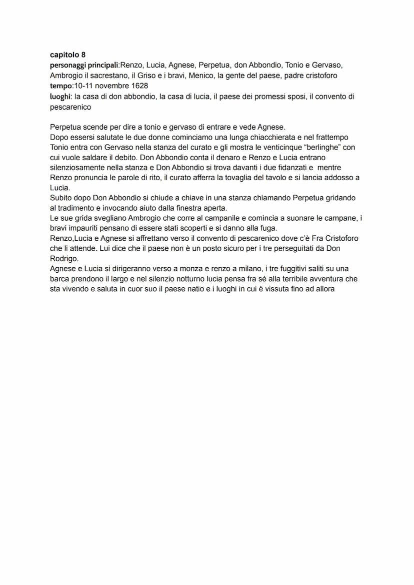 capitolo 4
personaggi principali: padre cristoforo, il servo cristoforo, un nobile, folla, frati cappuccini
tempo: 9 novembre 1628
luoghi: l