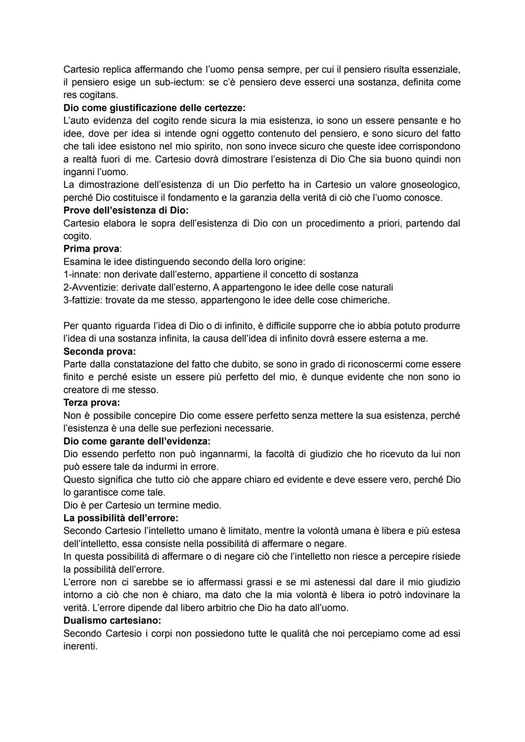 CARTESIO:
Cartesio segna il passaggio dal Rinascimento all'età moderna.
Cartesio è il fondatore del razionalismo, corrente filosofica che ve