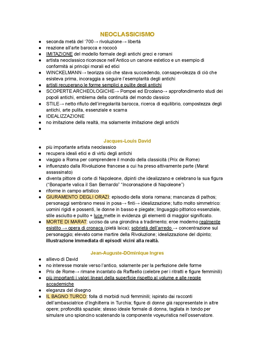 Neoclassicismo Arte: Riassunto PDF, Schema, e Caratteristiche per Ragazzi
