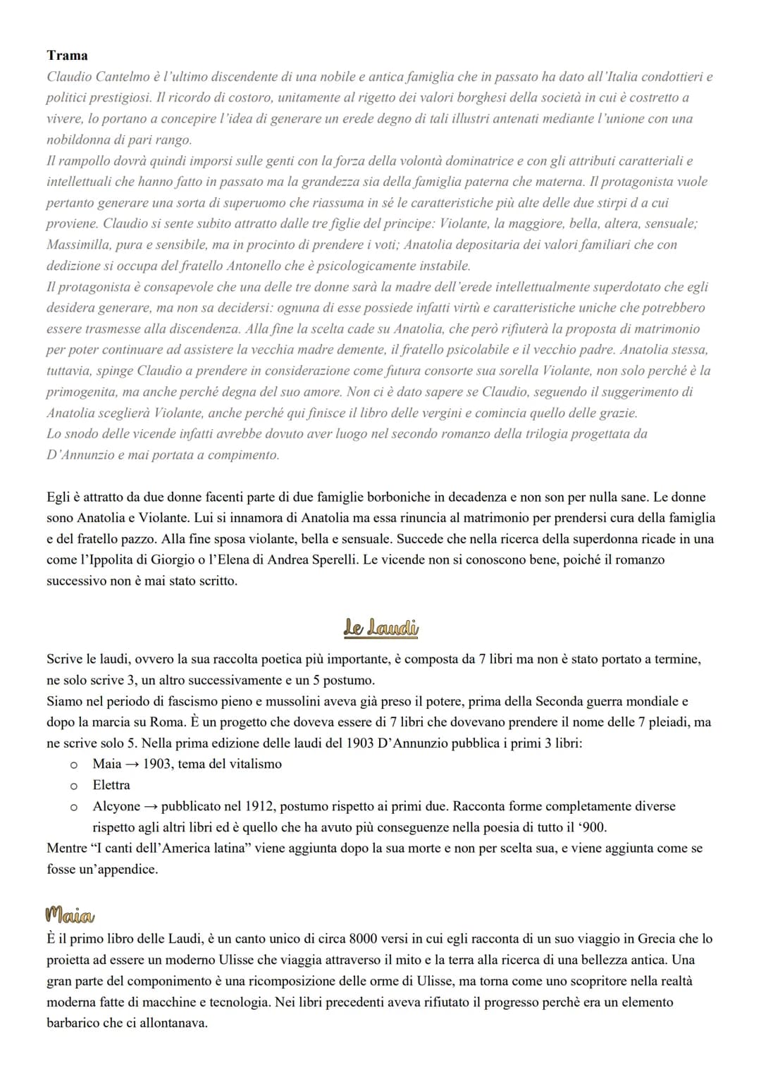gabriele D'Ann-gio
Biografia
Una delle caratteristiche fondamentali della personalità di D'Annunzio è aver voluto modellare la propria vita 