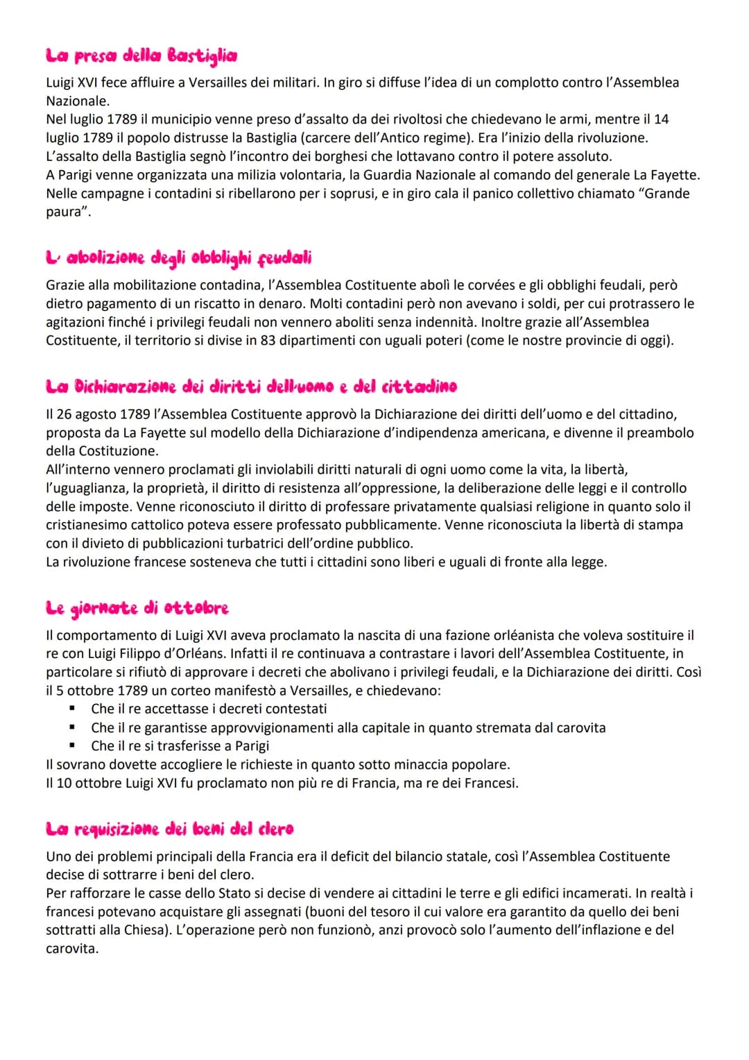 LA RIVOLUZIONE FRANCESE
→ Capitolo 1: La crisi dell Antico regime in Francia
La situazione economica e sociale
Alla fine del Settecento l'ec