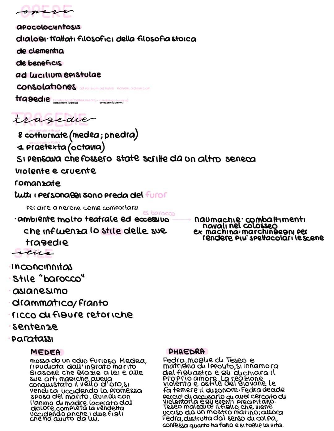 seneca
nasce nel 4a.C.
augusto, caligola, claudio, nerone
acquisisce importanza: Politica+ scrittura
caligola, invidioso, vorrebbe ucciderlo
