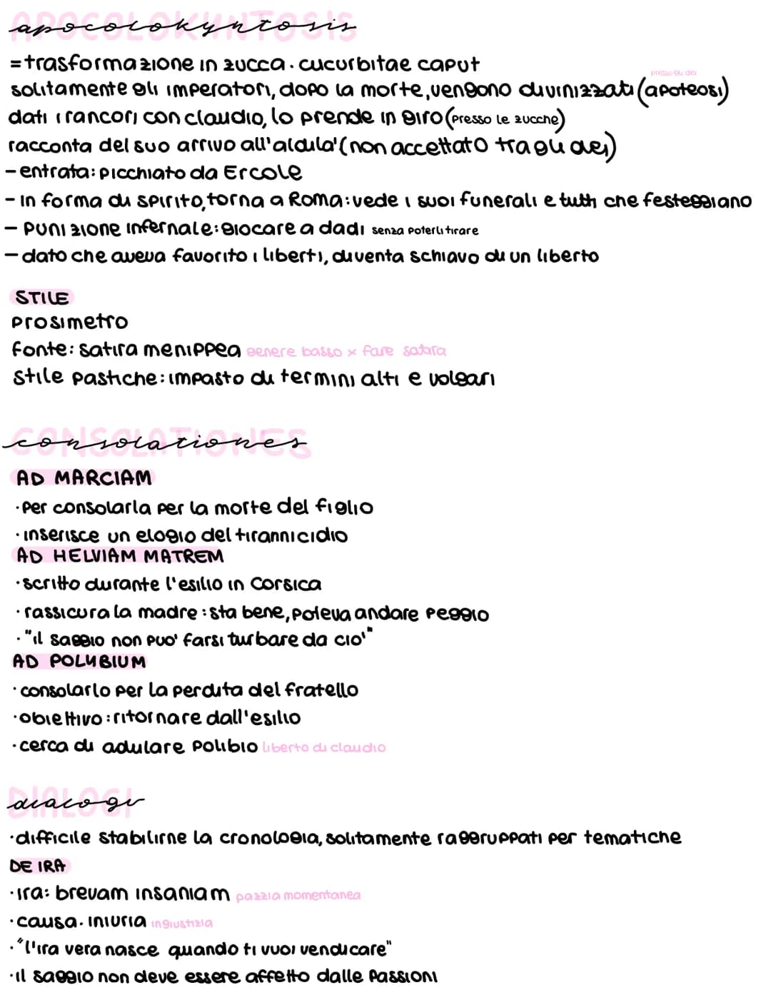 seneca
nasce nel 4a.C.
augusto, caligola, claudio, nerone
acquisisce importanza: Politica+ scrittura
caligola, invidioso, vorrebbe ucciderlo