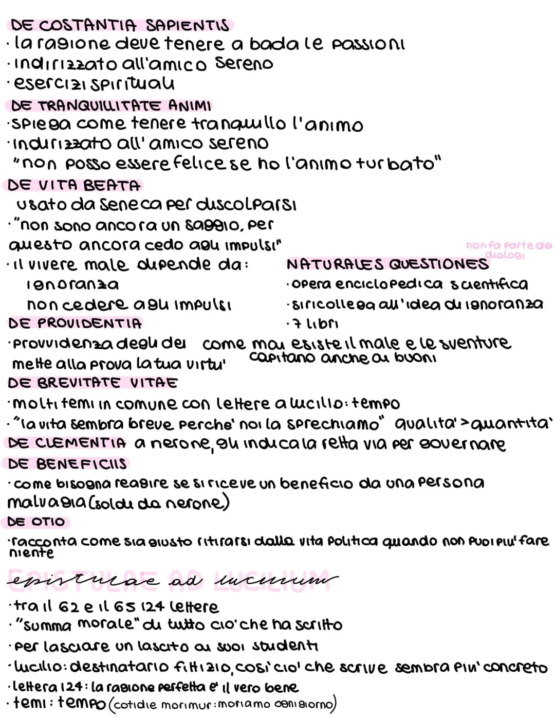 seneca
nasce nel 4a.C.
augusto, caligola, claudio, nerone
acquisisce importanza: Politica+ scrittura
caligola, invidioso, vorrebbe ucciderlo