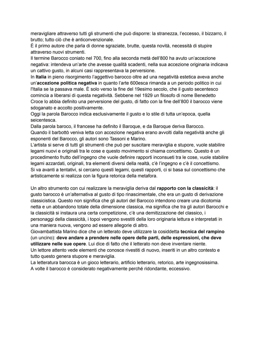 IL BAROCCO
Quando si parla di Barocco si parla di un'arte che costituisce una sorta di rottura con un
modello culturale di tipo umanistico e