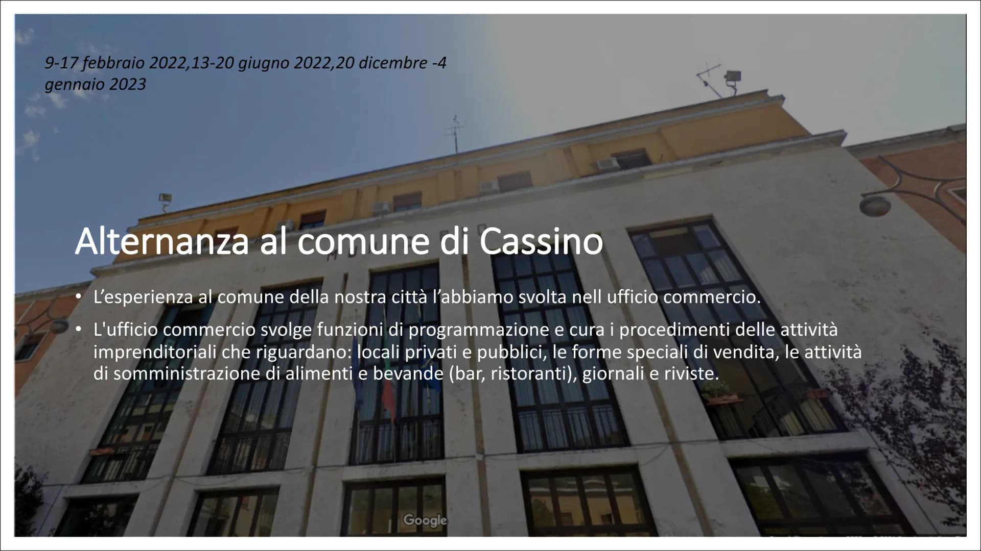 PICTIO
с
ercorsi per le
ompetenze
rasversali e per
rientamento
IIS MEDAGLIA D'ORO CITTÀ DI CASSINO CHE COS'È?
• IPCTO (alternanza scuola-lav