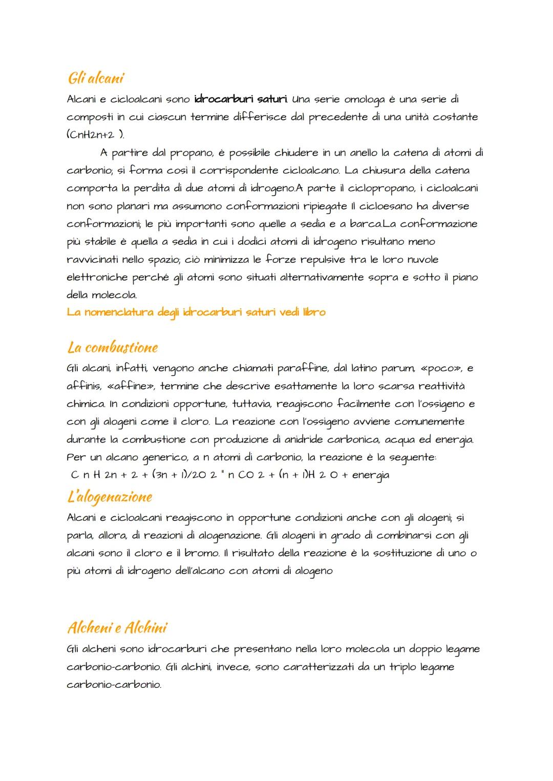 Dal carbonio agli idrocarburi
La chimica organica si occupa di indagare la composizione e l'organizzazione della
materia vivente. Tutti i co