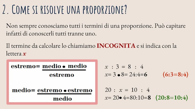 DI COSA PARLEREMO
OGGI:
3
(FEO) M
(SA)
F81-2
S
1. Cos'è una proporzione
2. Risoluzione di una
proporzione
3. Le proprietà 1. COS'È UNA PROPO