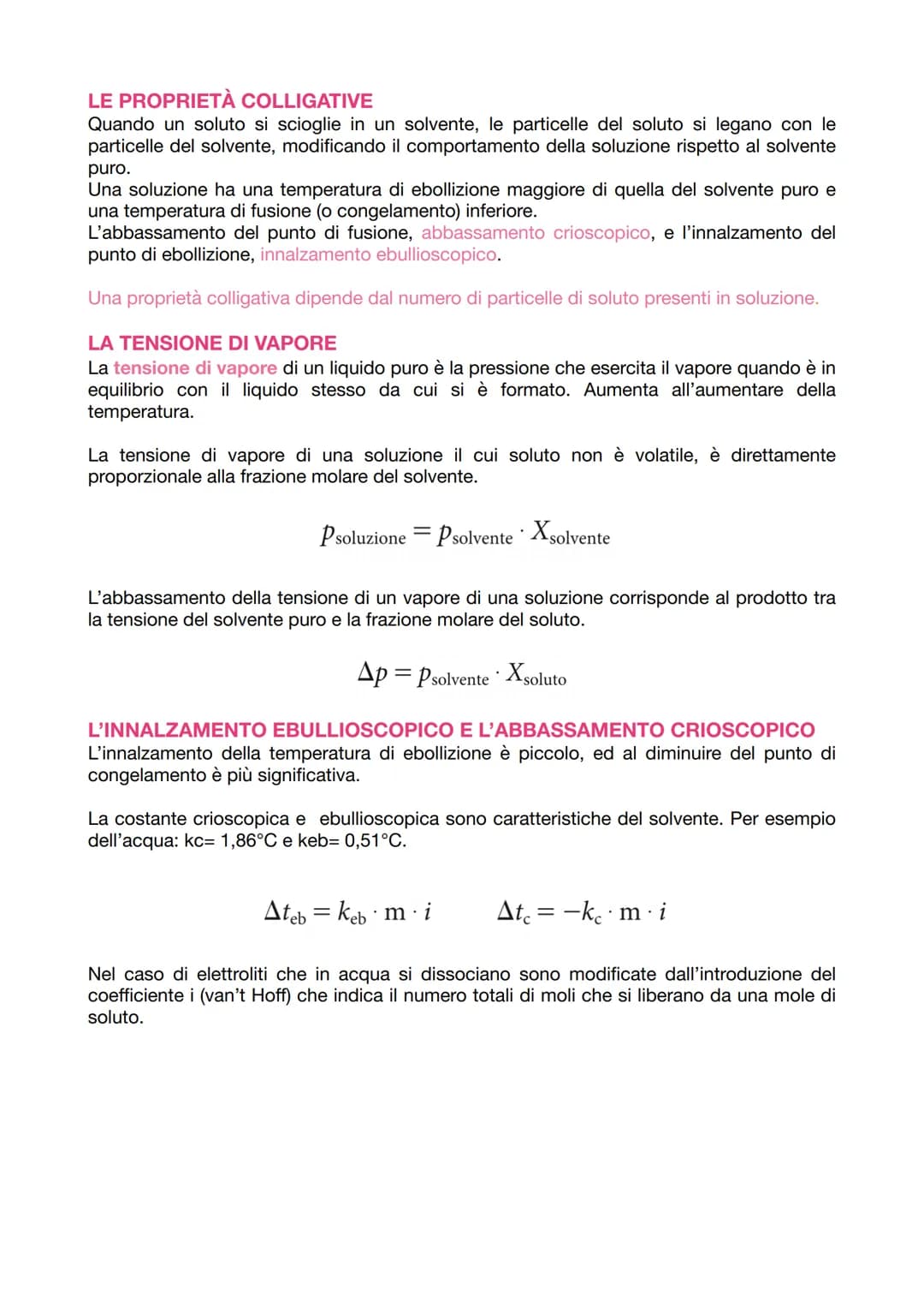 LE PROPRIETÀ DI SOLUZIONE
SOLUZIONI ACQUOSE E ELETTROLITI
Le soluzioni sono miscuglio omogenei: il sovente è il componente della soluzione c