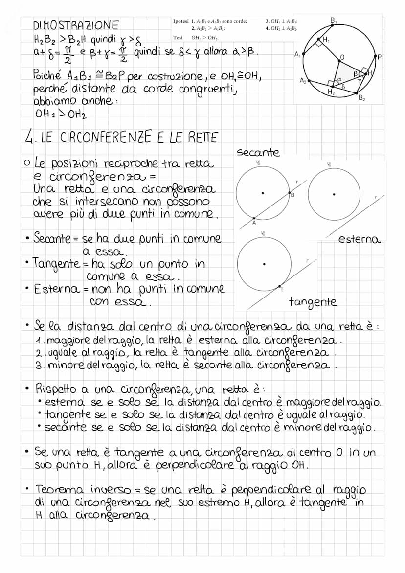 LA CIRCONFERENZA
11 LUOGHI GEOMETRICI
il luogo geometrico della proprietá
è l'insieme di tutti e soli i punti del piano
che godono di 90
• L