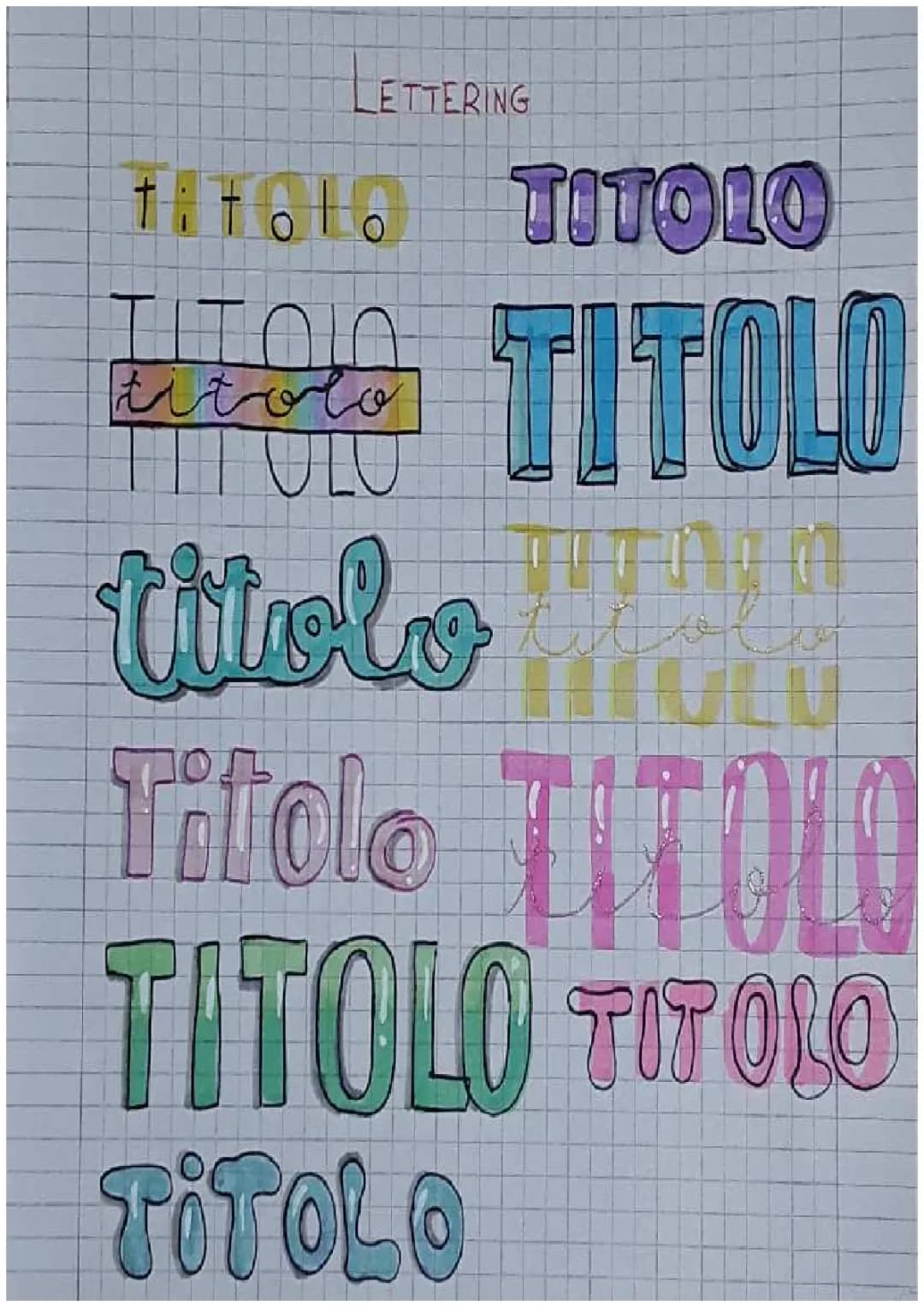 Come Creare Titoli e Stili di Lettering Aesthetic
