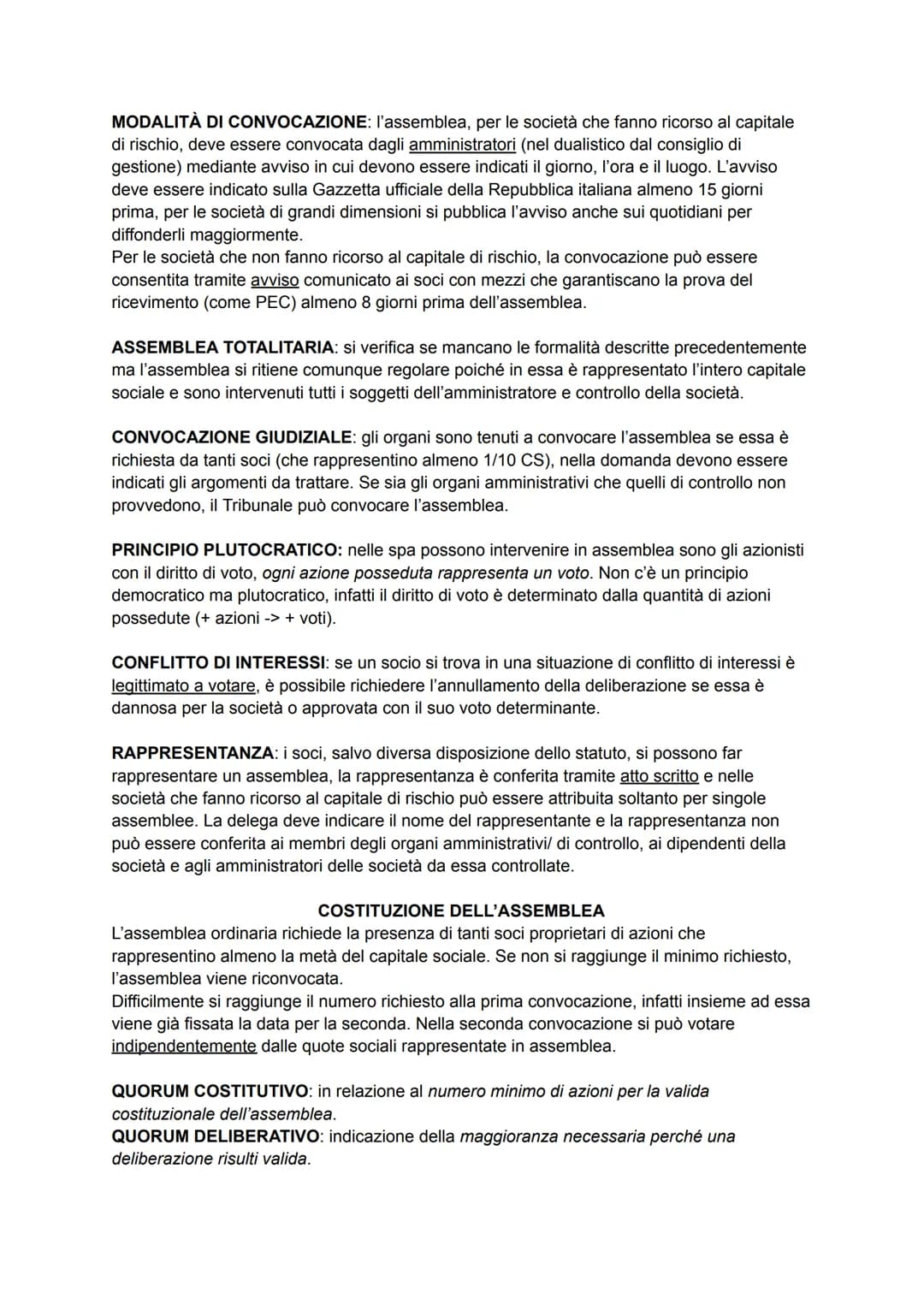 LA SOCIETÀ PER AZIONI
Nozione da art. 2325-> "Nella società per azioni per le obbligazioni sociali risponde soltanto
la società con il suo p