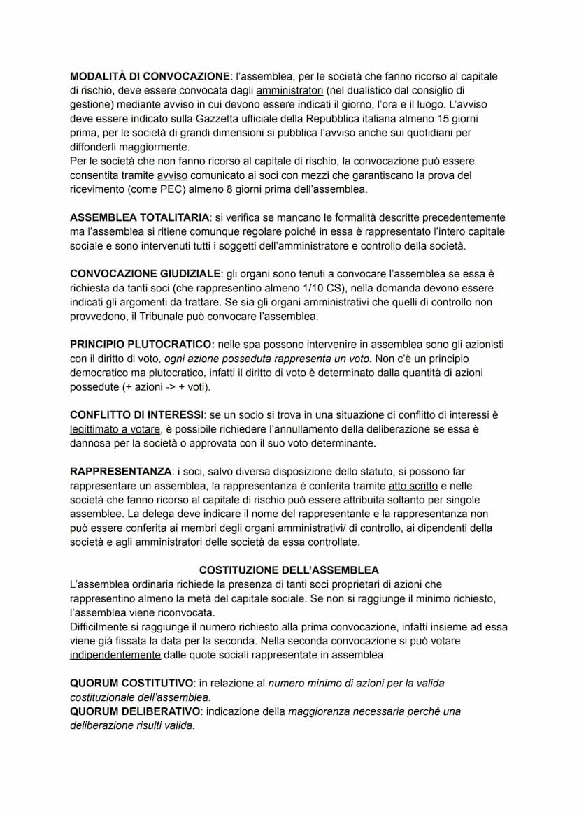 LA SOCIETÀ PER AZIONI
Nozione da art. 2325-> "Nella società per azioni per le obbligazioni sociali risponde soltanto
la società con il suo p
