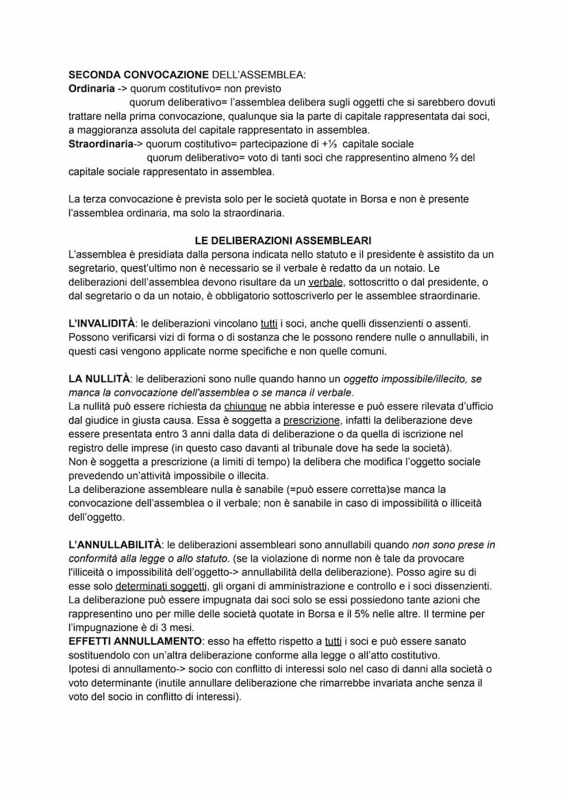 LA SOCIETÀ PER AZIONI
Nozione da art. 2325-> "Nella società per azioni per le obbligazioni sociali risponde soltanto
la società con il suo p