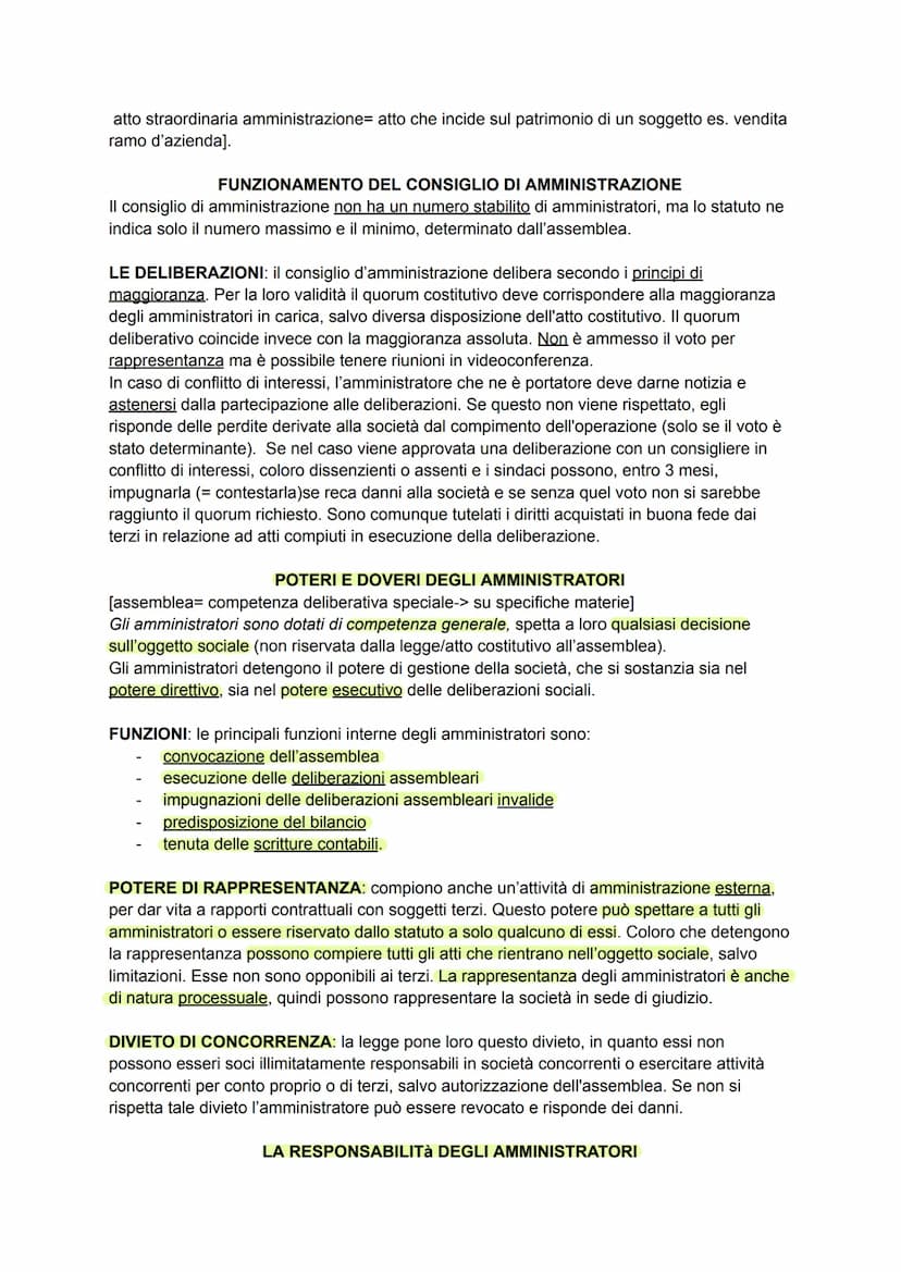 LA SOCIETÀ PER AZIONI
Nozione da art. 2325-> "Nella società per azioni per le obbligazioni sociali risponde soltanto
la società con il suo p