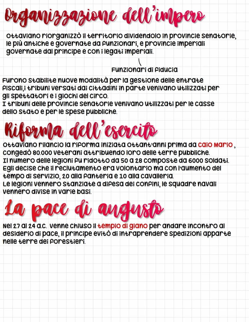 Ottavians Augusts e
la pacifica rivoluzione
Nel 31 a.C. Ottaviano riuscì a sconfiggere il suo avversario Antonio
rimanendo solo al potere.
G