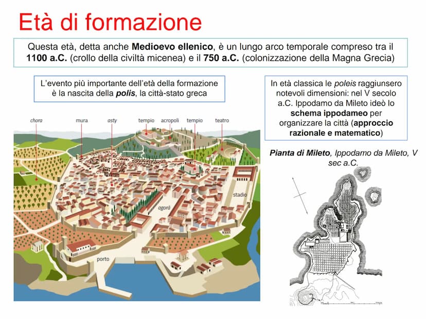 Arte greca
PERIODO GEOMETRICO
1200-700 a.C.
Anfora funeraria
del Dipylon,
760-750 a.C.
PERIODO ARCAICO
700-480 a.C.
Cleobi e Bitone,
600 a.C