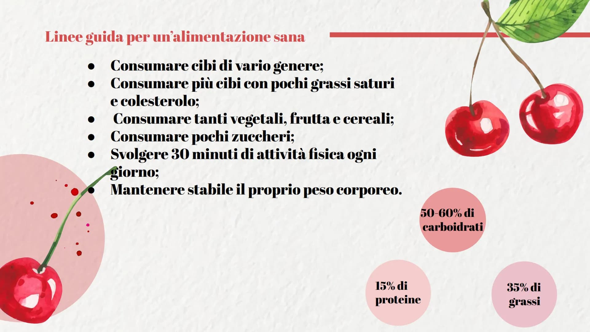 Alimentazione
Sana
Ferrera Aurora
5P Apporto adeguato
di energia e
nutrienti.
Attività fisica e idratazione.
Cosa si intende per
alimentazio