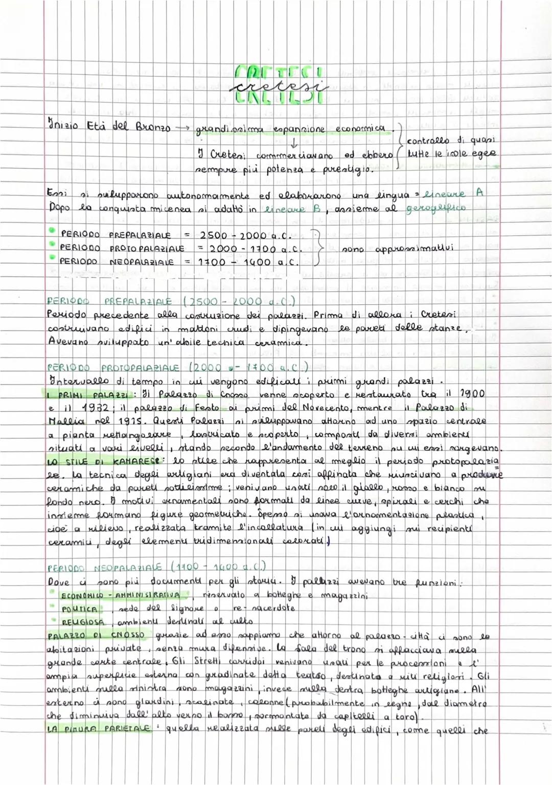 Civiltà Antiche: Linea del Tempo e Palazzo di Cnosso