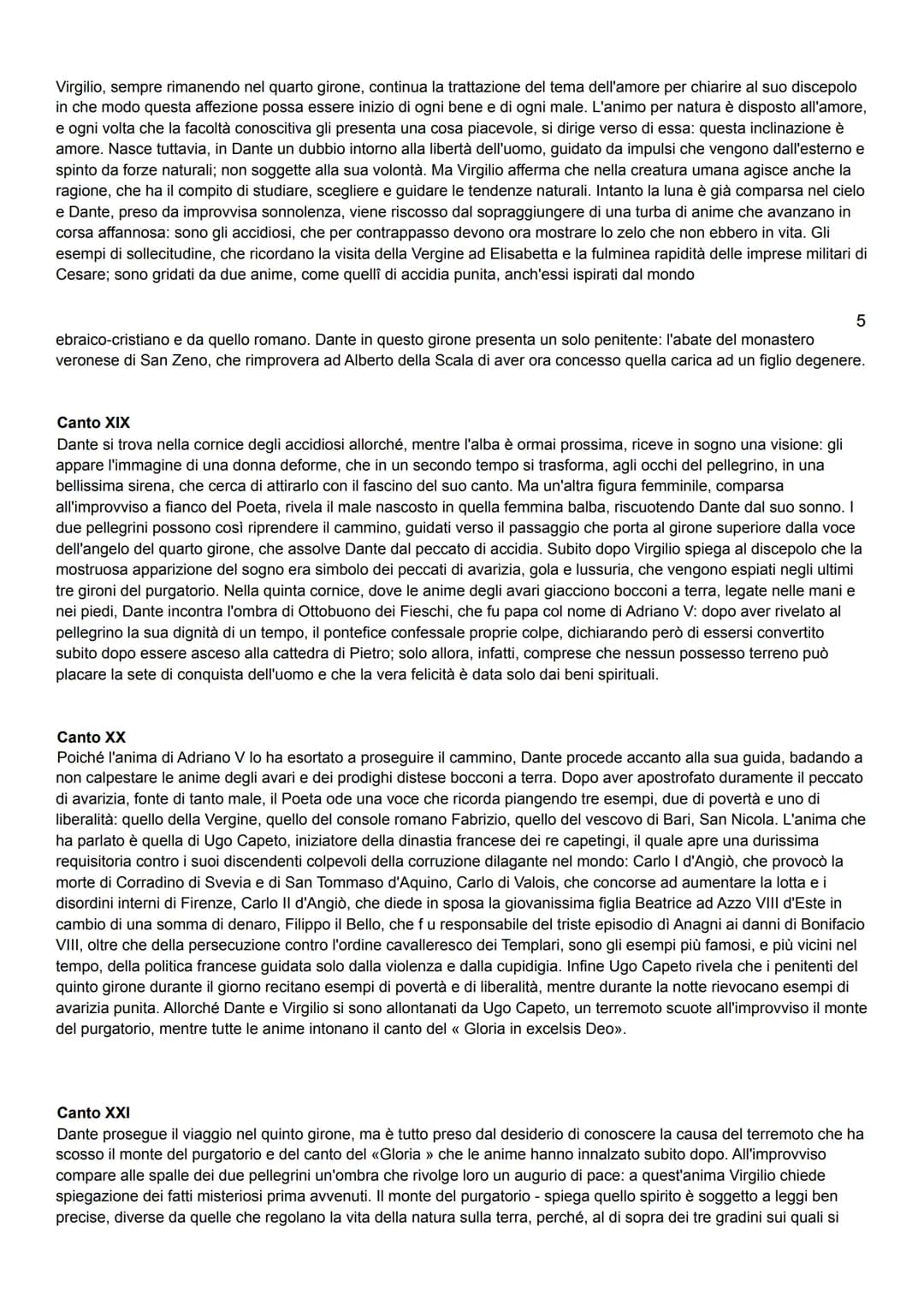 <h2 id="riassuntocanto1purgatorio">Riassunto canto 1 Purgatorio</h2>
<p>Nel Canto I, Dante e Virgilio escono dall'inferno e si trovano sulla