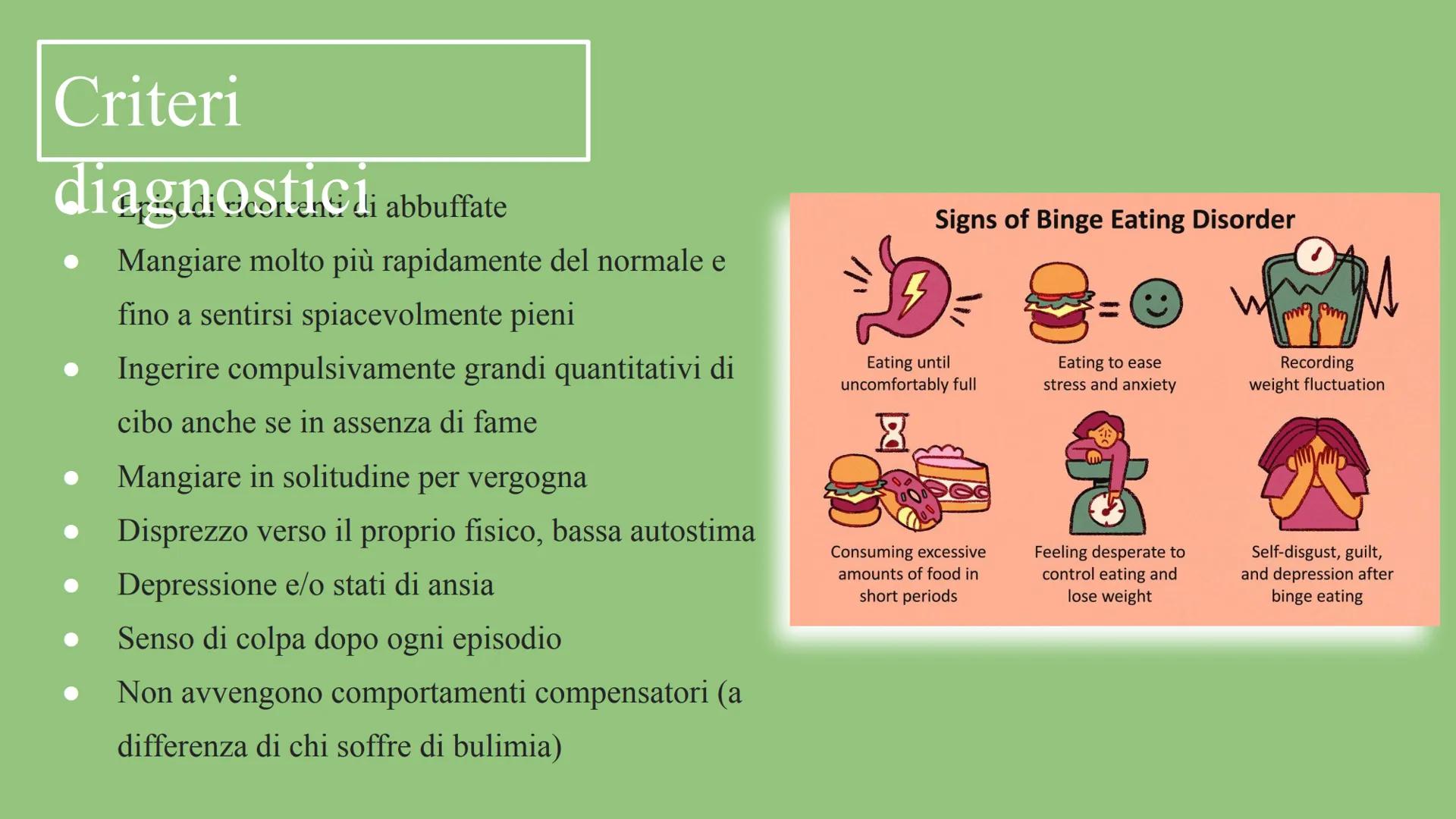 I Disturbi del
Comportamento Alimentare "Sono patologie psichiatriche
che coinvolgono e sconvolgono
molto profondamente il corpo e
99
la sua