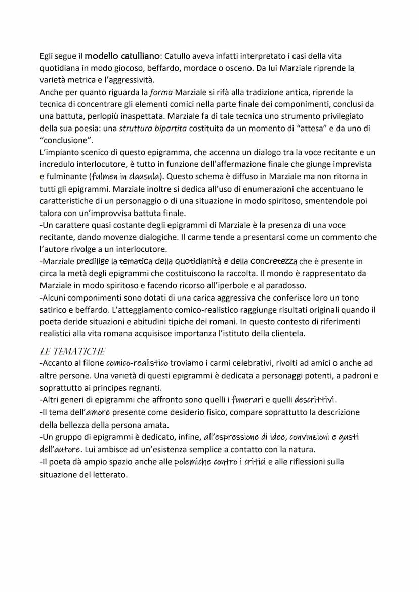 MARZIALE
BIOGRAFIA
Le notizie sulla vita di Marco Valerio Marziale si ricavano maggiormente dalla sua opera.
Egli nacque nella Spagna e si t