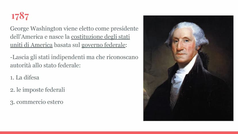 La Rivoluzione
Americana Le 13 colonie
La società:
-Godeva di un'autonomia politica locale
-l'organizzazione fiscale ed economica
dipendeva 