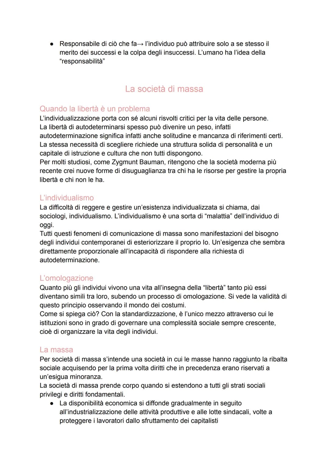 LA SOCIETA' DI MASSA
Comunità e società
Società moderna e società premoderna
In ogni tipo di società ci sono aspetti di istituzionalizzazion