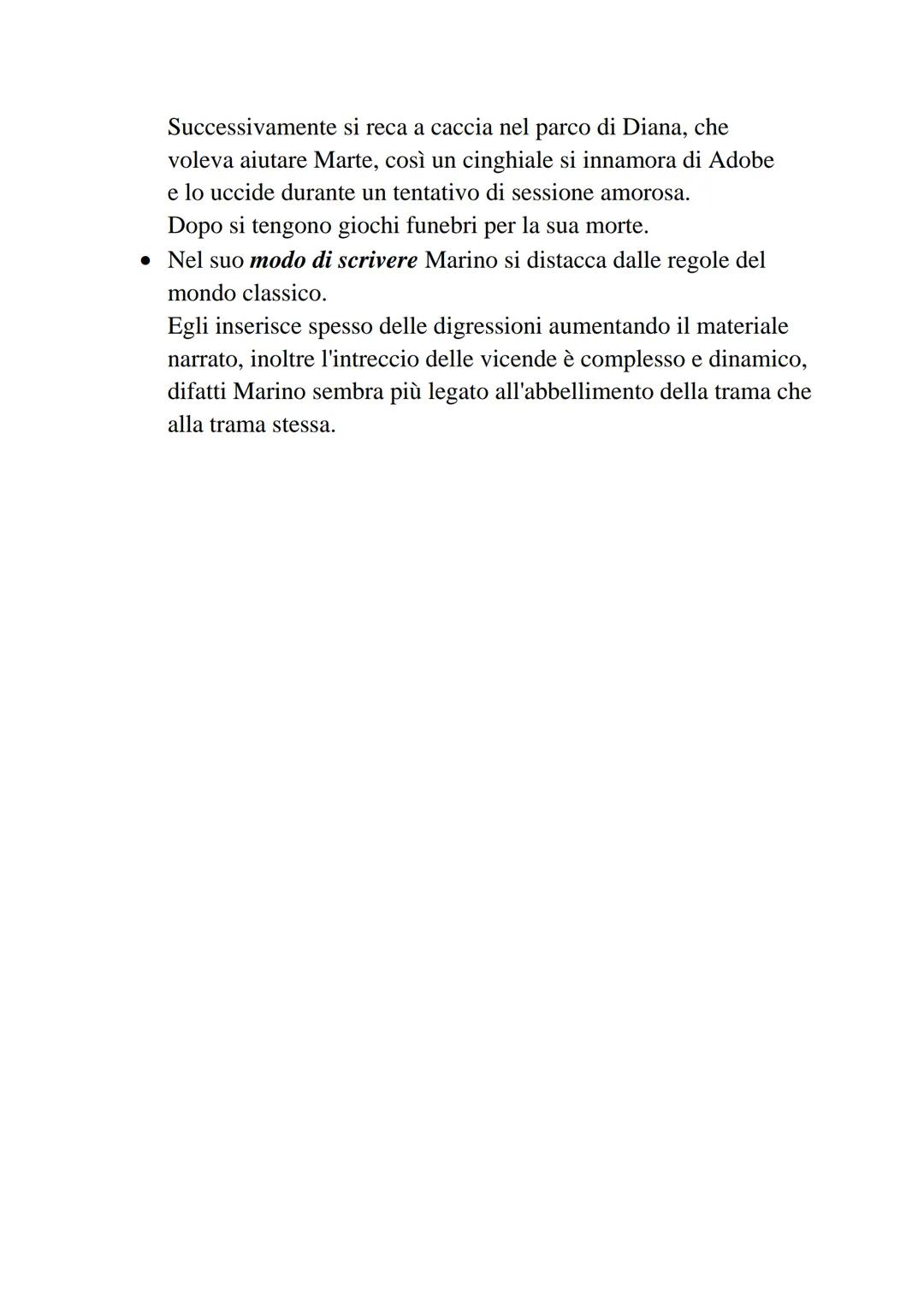Giovan Battista Marino
Vita
Marino si colloca nel Barocco italiano ed è il caposcuola della poesia
del Seicento. → Nelle sue opere si riflet