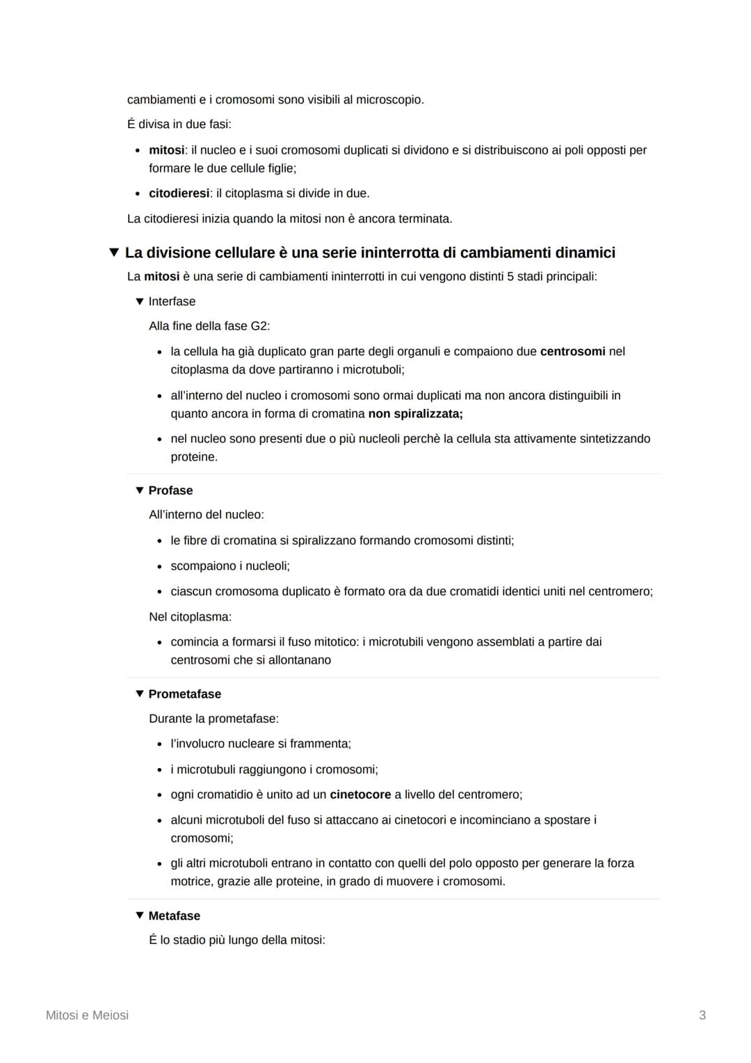 Mitosi e Meiosi
▾ La divisione cellulare e la riproduzione
▾ La riproduzione di tutti gli esseri viventi dipende dalla divisione cellulare
C