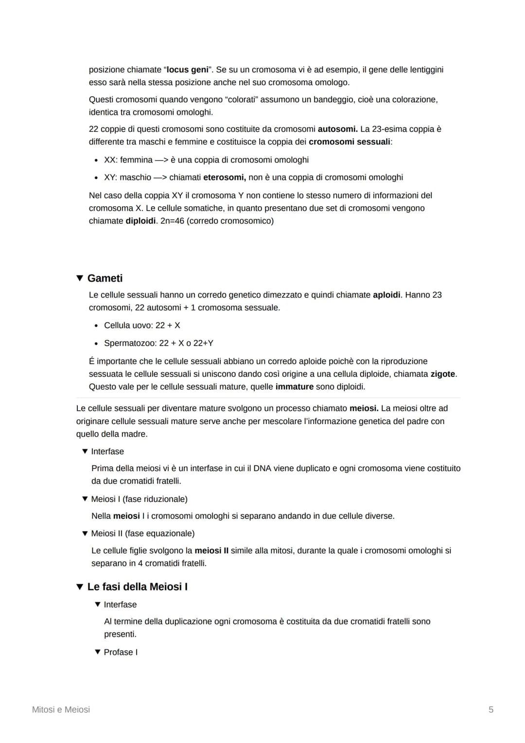 Mitosi e Meiosi
▾ La divisione cellulare e la riproduzione
▾ La riproduzione di tutti gli esseri viventi dipende dalla divisione cellulare
C