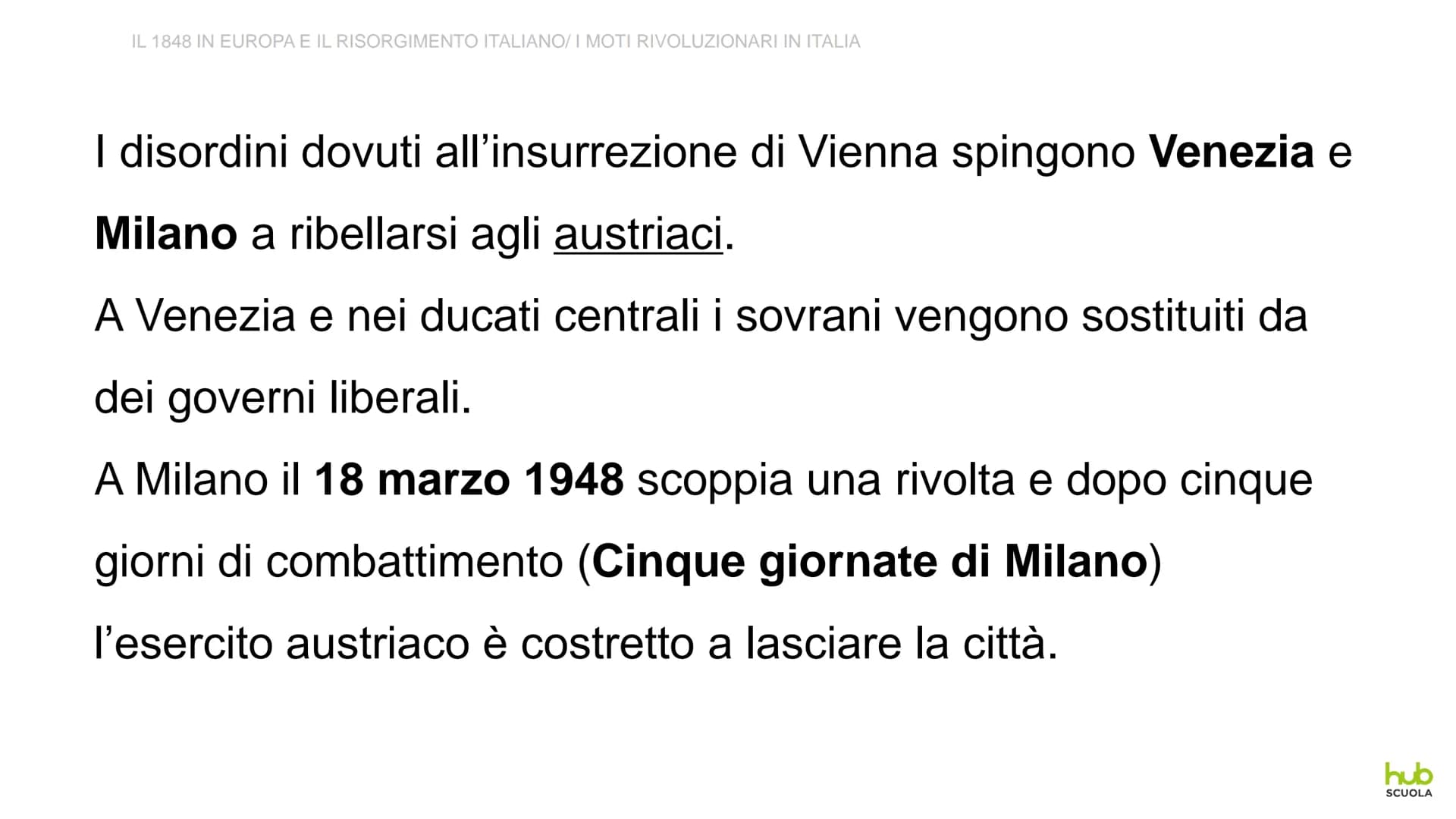 1848 in Europa
e il Risorgimento italiano IL 1848 IN EUROPA E IL RISORGIMENTO ITALIANO
UNA NUOVA ONDATA RIVOLUZIONARIA
La crisi economica e 