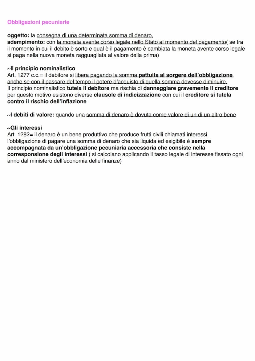 LE OBBLIGAZIONI
Caratteristiche fondamentali:
1. Sono diritti a una prestazione personale che puo assumere diverse forme
2. Sono diritti rel