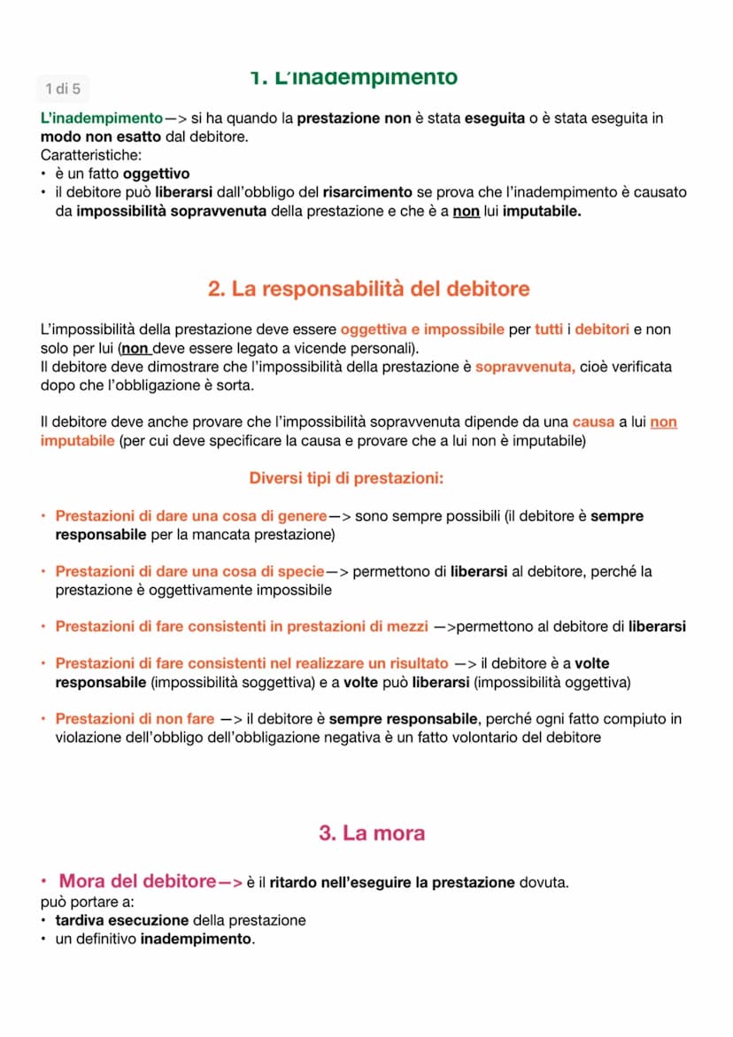 LE OBBLIGAZIONI
Caratteristiche fondamentali:
1. Sono diritti a una prestazione personale che puo assumere diverse forme
2. Sono diritti rel