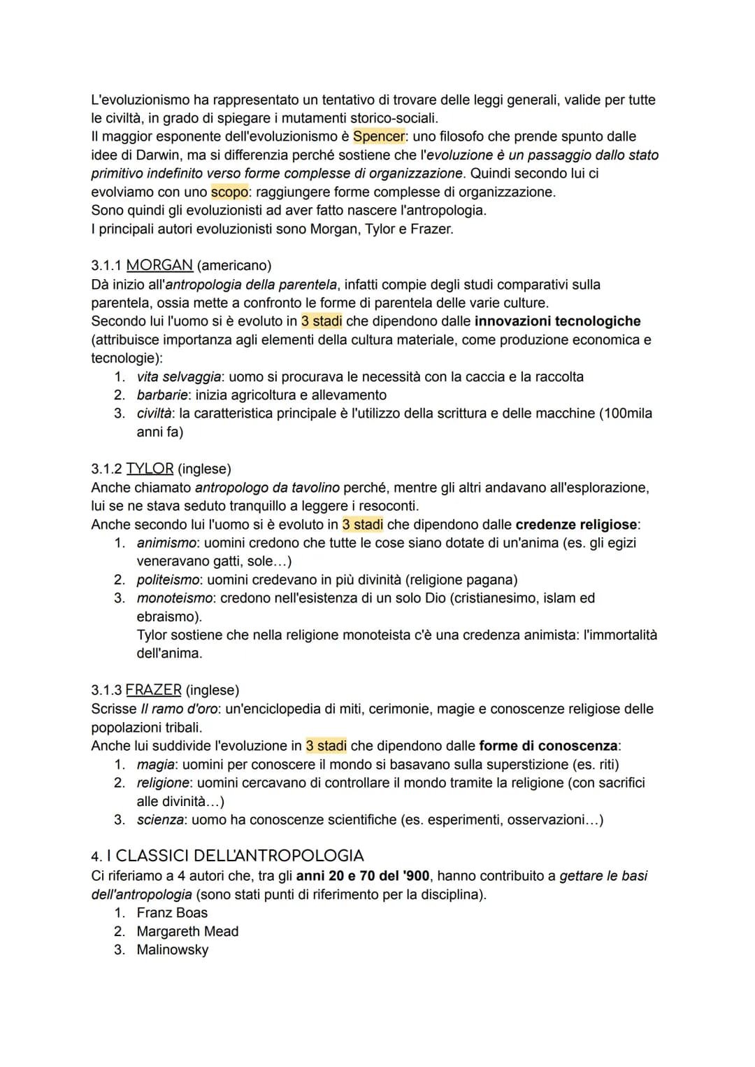 L'ANTROPOLOGIA
1. COS'E' L'ANTROPOLOGIA
il termine antropologia deriva dal greco anthropos (uomo) e logos (studio); il significato
letterale